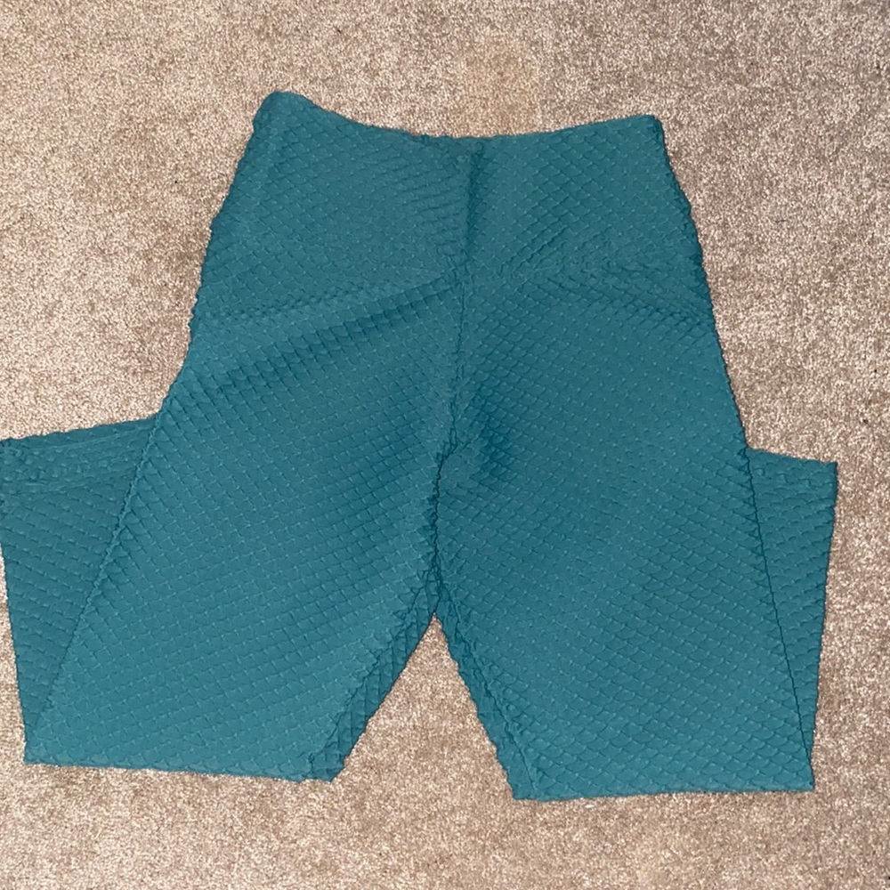Booty by Brabants (BBB) - Cropped Croco Skin Leggings- Mint